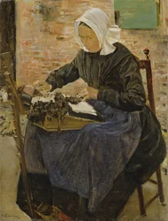 Eine niederländische Spitzenmacherin, 1881